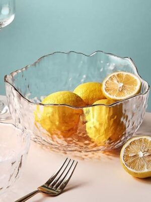 Glas-Bowl Salatschüssel